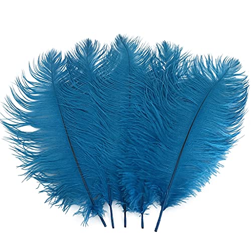 Straußenfedern, 30–35 cm, für Party, Hochzeit, Tafelaufsatz, Festival, Vasen, Dekoration, Türkis, 10 Stück Straußenfedern, 30–35 cm, für Party, Hochzeit, Tafelaufsatz, Festival, Vasen, Dekoration, Türkis, 10 Stück von ASKFNASDKMFN