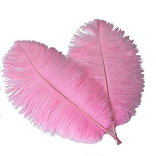 Straußenfedern, Federn, für Hochzeit, Dekoration, 35–40 cm, Rosa, 10 Stück Straußenfedern, Federn, für Hochzeit, Dekoration, 35–40 cm, Rosa, 10 Stück von ASKFNASDKMFN