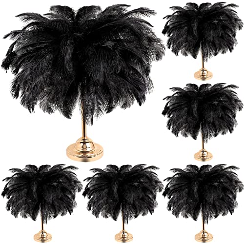 Straußenfedern, groß, natürlich, für Tafelaufsatz, 40-45 cm, für Bastelarbeiten, Weihnachten, Hochzeit, Party, Dekoration, Schwarz, 100 Stück Straußenfedern, groß, natürlich, für Tafelaufsatz, 40-45 cm, für Bastelarbeiten, Weihnachten, Hochzeit, Party, Dekoration, Schwarz, 100 Stück von ASKFNASDKMFN