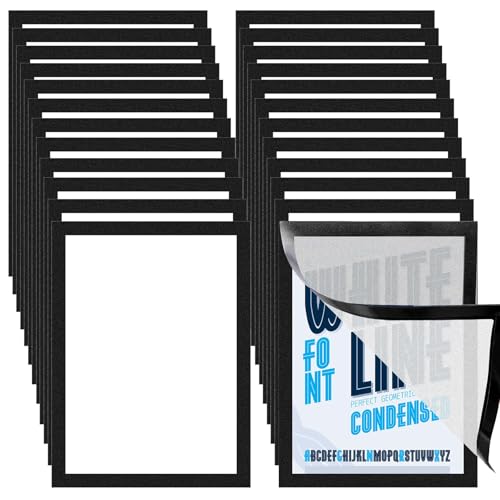 24 Stück Magnetrahmen A4 Info-Rahmen Selbstklebend Bilderrahmen Aufklappbarer Magnetrahmen mit Magnetverschluss Infotasche Blatthalter für Büro, Fenster, Tür, Kühlschrank, Whiteboard, 28 x 22 cm 24 Stück Magnetrahmen A4 Info-Rahmen Selbstklebend Bilderrahmen Aufklappbarer Magnetrahmen mit Magnetverschluss Infotasche Blatthalter für Büro, Fenster, Tür, Kühlschrank, Whiteboard, 28 x 22 cm von ASMIZ