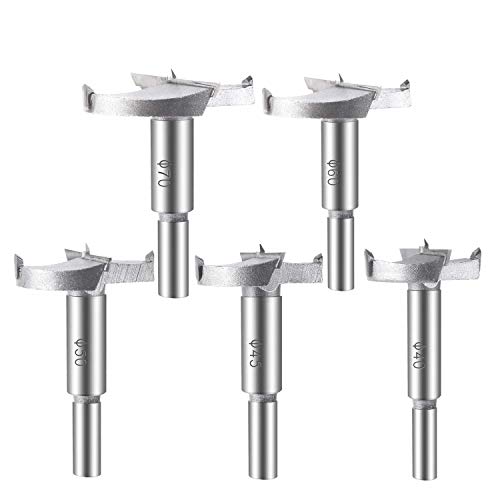 5tlg Forstnerbohrer Set, ASNOMY Forstner, Holzbohrer, Astlochbohrer Set mit Zentrierspitz inkl. 40mm, 45mm, 50mm, 60mm,70mm 5tlg Forstnerbohrer Set, ASNOMY Forstner, Holzbohrer, Astlochbohrer Set mit Zentrierspitz inkl. 40mm, 45mm, 50mm, 60mm,70mm von ASNOMY