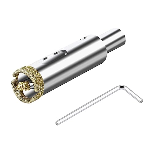 ASNOMY 18mm Diamant Lochsäge mit Zentrierbohrer, Diamantbohrer Glasbohrer mit Diamant-Beschichtung, Diamant Hohl-Bohrkrone Fliesenbohrer für Glas/Fliese/keramisches/Marmor/Granit ASNOMY 18mm Diamant Lochsäge mit Zentrierbohrer, Diamantbohrer Glasbohrer mit Diamant-Beschichtung, Diamant Hohl-Bohrkrone Fliesenbohrer für Glas/Fliese/keramisches/Marmor/Granit von ASNOMY