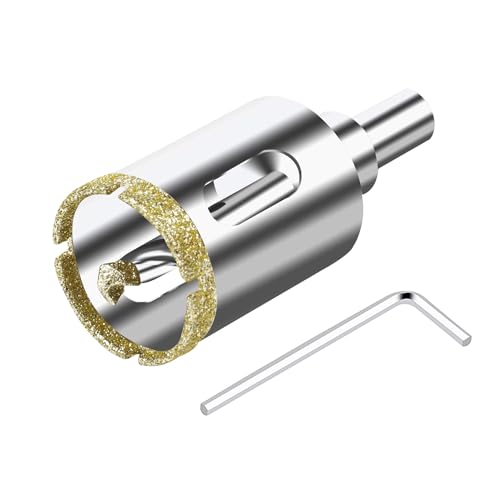 ASNOMY 28mm Diamant Lochsäge mit Zentrierbohrer, Diamantbohrer Glasbohrer mit Diamant-Beschichtung, Diamant Hohl-Bohrkrone Fliesenbohrer für Glas/Fliese/keramisches/Marmor/Granit ASNOMY 28mm Diamant Lochsäge mit Zentrierbohrer, Diamantbohrer Glasbohrer mit Diamant-Beschichtung, Diamant Hohl-Bohrkrone Fliesenbohrer für Glas/Fliese/keramisches/Marmor/Granit von ASNOMY
