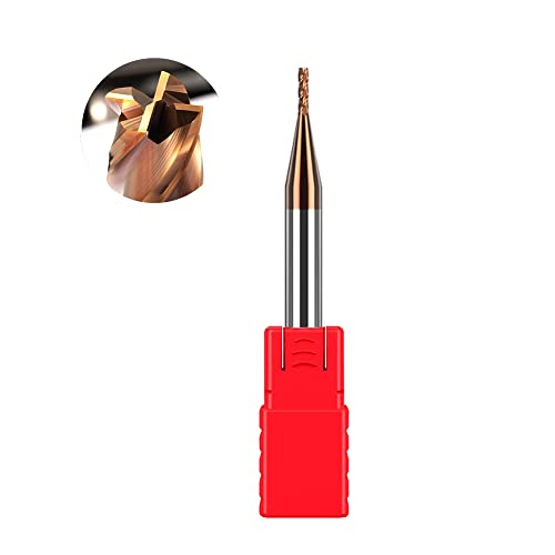 ASNOMY VHM Fräser 1mm Schaftfräser Hartmetal, AlTiN beschichtet 55 HRC 4 Schneiden, bohren, fräsen, schlichten, eintauchen, CNC, Wolframkarbid ASNOMY VHM Fräser 1mm Schaftfräser Hartmetal, AlTiN beschichtet 55 HRC 4 Schneiden, bohren, fräsen, schlichten, eintauchen, CNC, Wolframkarbid von ASNOMY