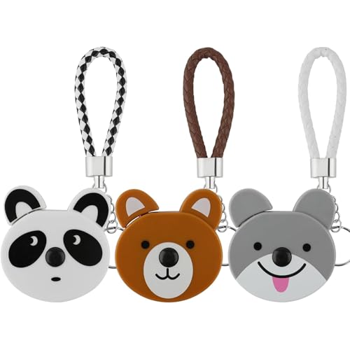 ASOMI 3-teiliges Maßband für den Körper, einziehbares Stoffmaßband für Kinder, 1.5M kleines Maßband mit Tiermotiven (Panda, Bärenjunges, Welpe) von ASOMI