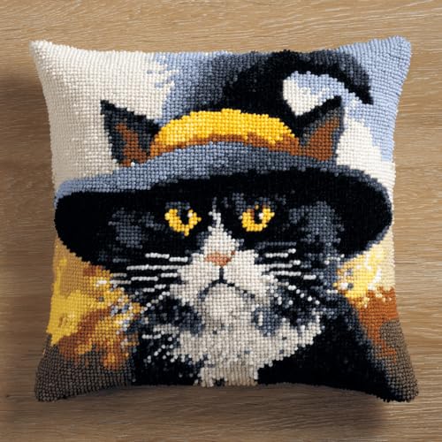 ASONGLINGO Latch Cushion Set Tier Katze Knotting and Weaving Set, Crochet, Knüpfteppiche & Knüpfkissen 43x43cm ASONGLINGO Latch Cushion Set Tier Katze Knotting and Weaving Set, Crochet, Knüpfteppiche & Knüpfkissen 43x43cm von ASONGLINGO