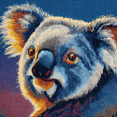 ASONGLINGO Latch Cushion Set Tierischer Koala Latch Hook Cushion Kit for Beginners or Adults for DIY Stickerei Knüpf-Sets 43x43cm ASONGLINGO Latch Cushion Set Tierischer Koala Latch Hook Cushion Kit for Beginners or Adults for DIY Stickerei Knüpf-Sets 43x43cm von ASONGLINGO