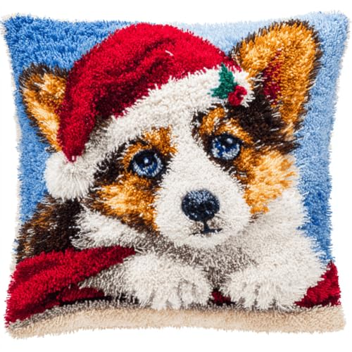 DIY Latch Cushion Kit Tier Hund Knotting Set Cushion Latch Cushion Set, Knüpfpackungen Für Anfänger, Knotting and Weaving Kits 43x43cm DIY Latch Cushion Kit Tier Hund Knotting Set Cushion Latch Cushion Set, Knüpfpackungen Für Anfänger, Knotting and Weaving Kits 43x43cm von ASONGLINGO