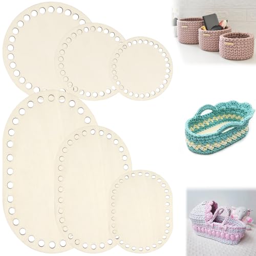 ASSRECT 6 Stück Korbboden zum Häkeln Ovaler und Rund Holzboden zum Häkeln Blank Naturholzkorbboden Taschenboden Korb Flechten Set für DIY Korbflechten Liefert Basteln 10/15/20/25/30cm ASSRECT 6 Stück Korbboden zum Häkeln Ovaler und Rund Holzboden zum Häkeln Blank Naturholzkorbboden Taschenboden Korb Flechten Set für DIY Korbflechten Liefert Basteln 10/15/20/25/30cm von ASSRECT