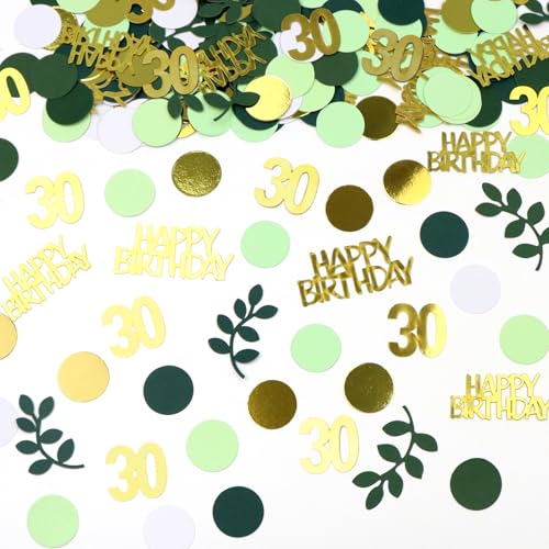 ASSRECT Konfetti 30 Geburtstag Deko 280 Stück Konfetti Grün Tischdeko Geburtstag Grün Happy Birthday Streudeko Geburtstag Grün Hochzeit Deko Geburtstag für Geburtstag Party ASSRECT Konfetti 30 Geburtstag Deko 280 Stück Konfetti Grün Tischdeko Geburtstag Grün Happy Birthday Streudeko Geburtstag Grün Hochzeit Deko Geburtstag für Geburtstag Party von ASSRECT