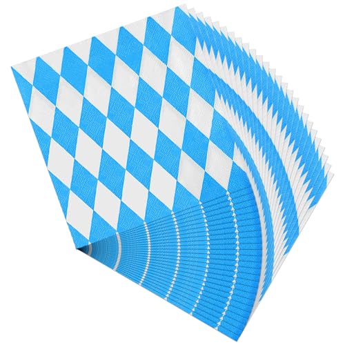 ASTARON 120 Stück Oktoberfest Servietten, 33 * 33cm Große Bayrische Deko für Münchner Oktoberfest, Einweg Papier-Servietten für Bierzelte, Tischdekoration, Wiesn ASTARON 120 Stück Oktoberfest Servietten, 33 * 33cm Große Bayrische Deko für Münchner Oktoberfest, Einweg Papier-Servietten für Bierzelte, Tischdekoration, Wiesn von ASTARON