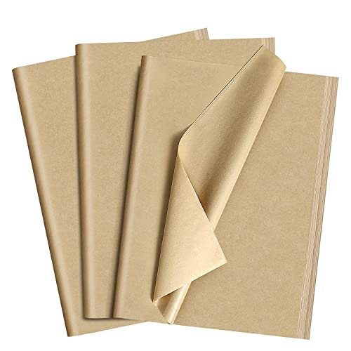 ASTARON 60 Blatt Kraft Seidenpapier zum Verpacken 50 * 35 cm Braun Geschenkpapier Blumenstrauß Verpackung Bastelpapier für Geburtstag Urlaub Hochzeit Partybedarf Basteldekoration von ASTARON