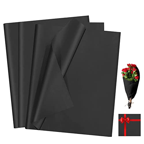 ASTARON 60 Blatt schwarzes Seidenpapier zum Verpacken, 50 x 35 cm, Geschenkpapier, Blumenstrauß, Kraftpapier für Geburtstagsfeiern, Feiertage, Hochzeiten, Basteln, Dekoration, 3 Farboptionen ASTARON 60 Blatt schwarzes Seidenpapier zum Verpacken, 50 x 35 cm, Geschenkpapier, Blumenstrauß, Kraftpapier für Geburtstagsfeiern, Feiertage, Hochzeiten, Basteln, Dekoration, 3 Farboptionen von ASTARON