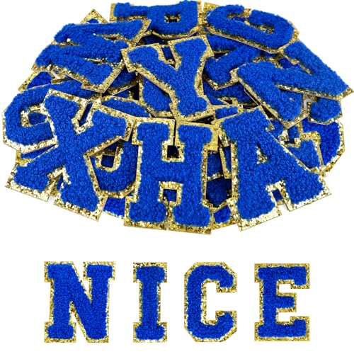 ASTARON Selbstklebende Buchstaben-Aufnäher, Chenille-Buchstaben-Aufkleber, A-Z, bestickte Applikation, Alphabet, Stoffaufnäher für Kleidung, Taschen, Hüte, Handyhüllen, DIY-Zubehör (Dunkelblau), 52 ASTARON Selbstklebende Buchstaben-Aufnäher, Chenille-Buchstaben-Aufkleber, A-Z, bestickte Applikation, Alphabet, Stoffaufnäher für Kleidung, Taschen, Hüte, Handyhüllen, DIY-Zubehör (Dunkelblau), 52 von ASTARON