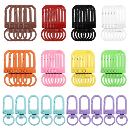 50 Stück Krallenverschlüsse Metall, Drehgelenk Verschlüsse Karabiner, Karabinerhaken Lanyard Mini Karabiner Schmuck für DIY Schlüsselbund Schlüsselringe Taschen Basteln 10 Farben 50 Stück Krallenverschlüsse Metall, Drehgelenk Verschlüsse Karabiner, Karabinerhaken Lanyard Mini Karabiner Schmuck für DIY Schlüsselbund Schlüsselringe Taschen Basteln 10 Farben von ASTER