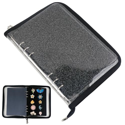 ASUNFO Pin Display Book Enamel Pin Trading Book with 8-Page Display Boards A5 Brooch Pin Holder Storage Organizer Binder Album for Travel Collectors Black ASUNFO Pin Display Book Enamel Pin Trading Book with 8-Page Display Boards A5 Brooch Pin Holder Storage Organizer Binder Album for Travel Collectors Black von ASUNFO