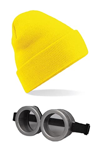 ASVP Shop Minion-Brille, Faschingskostüm „Ich - Einfach unverbesserlich“, gelb, One size von ASVP Shop