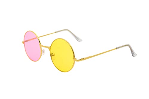 ASVP Shop Spamton Deltarune Cosplay-Sonnenbrille, rund, Rosa/Gelb von ASVP Shop