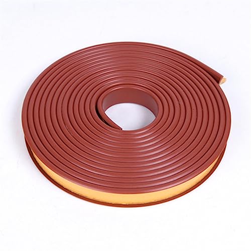 ASZHQUXIUAS 16,4 Fuß U-förmiger Kantenschutz for Abziehen und Aufkleben – zusammenklappbare Furnierkantenleiste for die Schrankreparatur, Selbstklebender Möbelkantenschutz(Brown,28mm) von ASZHQUXIUAS