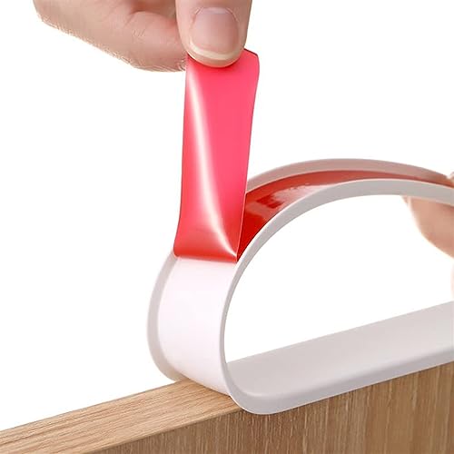 ASZHQUXIUAS 16,4 Fuß U-förmiger Kantenschutz for Abziehen und Aufkleben – zusammenklappbare Furnierkantenleiste for die Schrankreparatur, Selbstklebender Möbelkantenschutz(White,14 mm) von ASZHQUXIUAS