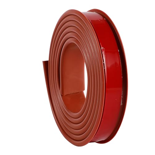 ASZHQUXIUAS 2M Selbstklebender TPE-Kantenschutz – U-förmige, Flexible Furnierkante for Schrank- und Möbelreparatur, Kantenanleimung for Abziehen und Aufkleben (Rot, 2,5 cm Breite) von ASZHQUXIUAS