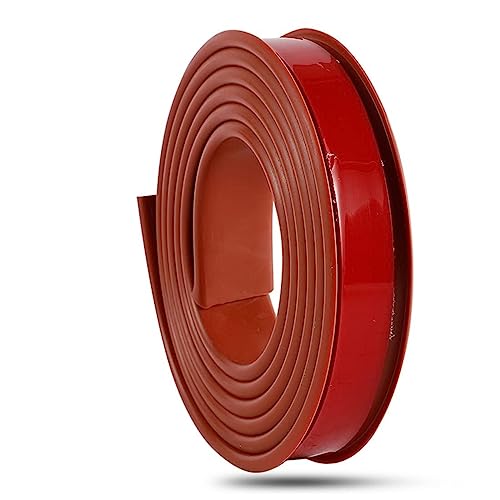 ASZHQUXIUAS 5 m/16,4 ft U-förmiger Kantenschutz aus Gummi – Selbstklebende Möbelkantenbänder for die Reparatur von Schreibtischen und Schränken, Flexibler Eckenschutz(Brown,32mm) von ASZHQUXIUAS
