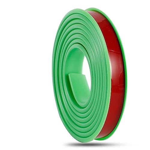 ASZHQUXIUAS 5 m/16,4 ft U-förmiger Kantenschutz aus Gummi – Selbstklebende Möbelkantenbänder for die Reparatur von Schreibtischen und Schränken, Flexibler Eckenschutz(Green,32mm) von ASZHQUXIUAS