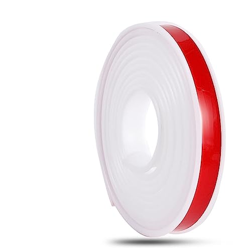 ASZHQUXIUAS 5 m/16,4 ft U-förmiger Kantenschutz aus Gummi – Selbstklebende Möbelkantenbänder for die Reparatur von Schreibtischen und Schränken, Flexibler Eckenschutz(White,40 mm) von ASZHQUXIUAS