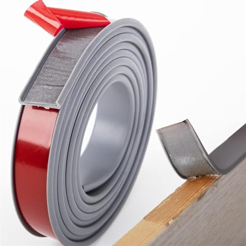 ASZHQUXIUAS 5 m U-förmiger Kantenschutz – Selbstklebende Möbelkantenbänder for die Schrankreparatur, U-Kanal-Formteilkanten(Gray,32mm) von ASZHQUXIUAS