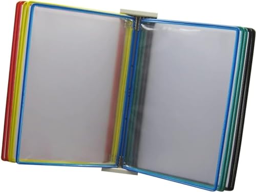 ASZHQUXIUAS An der Wand befestigter Dokumentenhalter, 10 doppelseitige Paneele, Ordner, Wand-Aktenhalter, Poster-Flipbook-Display, Wand-Referenzsystem ASZHQUXIUAS An der Wand befestigter Dokumentenhalter, 10 doppelseitige Paneele, Ordner, Wand-Aktenhalter, Poster-Flipbook-Display, Wand-Referenzsystem von ASZHQUXIUAS
