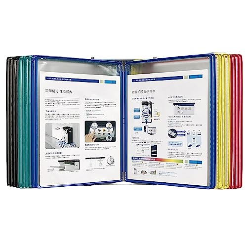 ASZHQUXIUAS An der Wand befestigter Dokumentenhalter, Flip-Ordner mit 20 Taschen, Hängeordner for Wanddateien, A4-Wanddisplaybuch, Präsentationsprojektordner for Dateien ASZHQUXIUAS An der Wand befestigter Dokumentenhalter, Flip-Ordner mit 20 Taschen, Hängeordner for Wanddateien, A4-Wanddisplaybuch, Präsentationsprojektordner for Dateien von ASZHQUXIUAS
