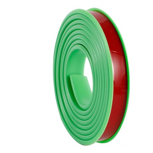 ASZHQUXIUAS Selbstklebender Flexibler Kantenschutz aus TPE | U-förmige Möbelkantenbänder for Schränke, Furnierkanten und Reparaturen, Grün, 5 m, 2,5 cm(3.2cm) von ASZHQUXIUAS