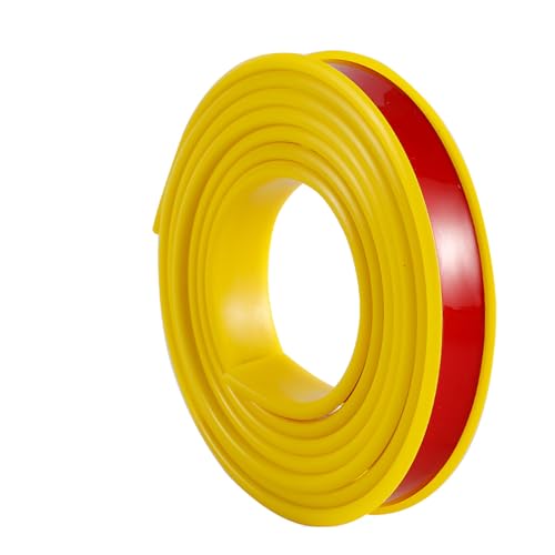ASZHQUXIUAS Selbstklebender TPE-Kantenschutz - U-förmiges, Flexibles Möbelkantenband for die Schrankreparatur, abziehbare und aufklebbare Furnierkanten, Gelb, 2 m, 4 cm(2.2cm) von ASZHQUXIUAS