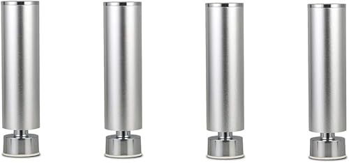 ASZHQUXIUAS Tischbeine,Tischbeine Metall, Verstellbare Möbelbeine – Silber – 4er-Pack – Mehrere Größen zur individuellen Anpassung(200mm) von ASZHQUXIUAS
