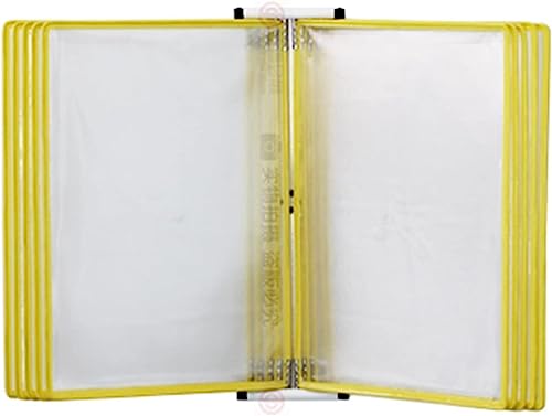 An der Wand befestigter Dokumentenhalter, 10 doppelseitiges Panel-Anzeigesystem, Wandordner, umblätterbarer Aktenhalter, A4-/Letter-Format, zur Anzeige von Menüs/Katalogen/Berichten usw.(Unique Colour An der Wand befestigter Dokumentenhalter, 10 doppelseitiges Panel-Anzeigesystem, Wandordner, umblätterbarer Aktenhalter, A4-/Letter-Format, zur Anzeige von Menüs/Katalogen/Berichten usw.(Unique Colour von ASZHQUXIUAS