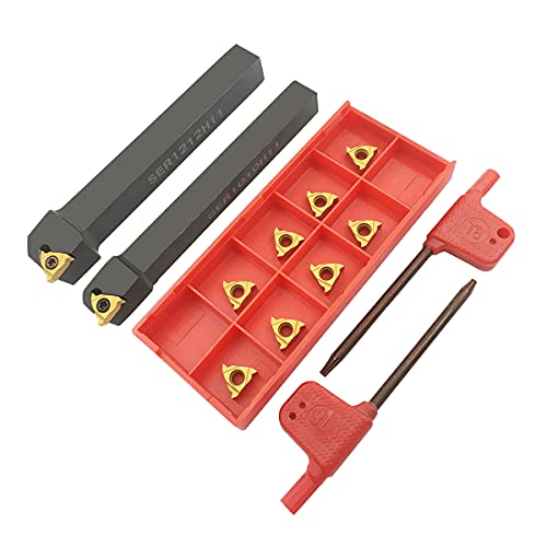 3/8" 1/2" Bohrstange SER1010H11+SER1212H11 Drehmeißel mit 10 Stück 11ER A60 Innengewinde Hartmetalldreheinsätze. 3/8" 1/2" Bohrstange SER1010H11+SER1212H11 Drehmeißel mit 10 Stück 11ER A60 Innengewinde Hartmetalldreheinsätze. von ASZLBYM