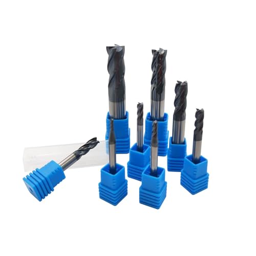 ASZLBYM 8 Stück HSS CNC Schaftfräser Drehmaschine Set 2-12 mm, 4 Flöte Hartmetall Spiralfräser Fräser Drehbohrwerkzeug,Drill End Mill 2/3/4/5/6/8/10/12 mm. ASZLBYM 8 Stück HSS CNC Schaftfräser Drehmaschine Set 2-12 mm, 4 Flöte Hartmetall Spiralfräser Fräser Drehbohrwerkzeug,Drill End Mill 2/3/4/5/6/8/10/12 mm. von ASZLBYM