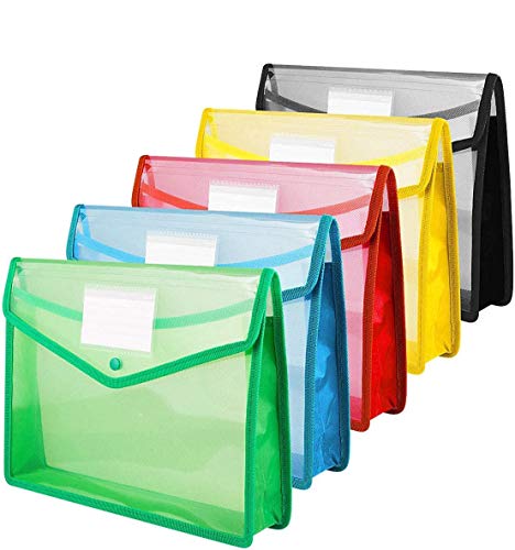 A4 Kunststoff-Brieftaschen mit Druckknopf, ASelected Dokumententaschen mit Knopf, A4, Kunststoffumschlag, Brieftaschen, Akten, A4, für Schule, Büro, Zuhause, 5 Stück, rot, blau, gelb, grün, schwarz A4 Kunststoff-Brieftaschen mit Druckknopf, ASelected Dokumententaschen mit Knopf, A4, Kunststoffumschlag, Brieftaschen, Akten, A4, für Schule, Büro, Zuhause, 5 Stück, rot, blau, gelb, grün, schwarz von ASelected