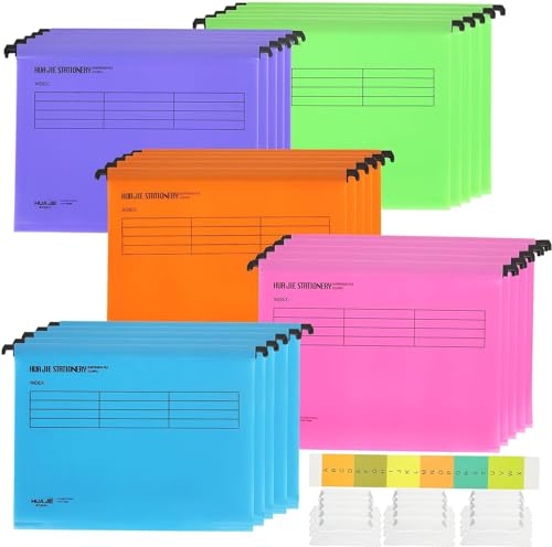 ASelected 25 Stück Hängemappen A4 mit Reitern, 5 Farben Hängeregister Mappen Hängehefter Din A4 für Schule, Zuhause, Arbeit, Büro, Organisation ASelected 25 Stück Hängemappen A4 mit Reitern, 5 Farben Hängeregister Mappen Hängehefter Din A4 für Schule, Zuhause, Arbeit, Büro, Organisation von ASelected