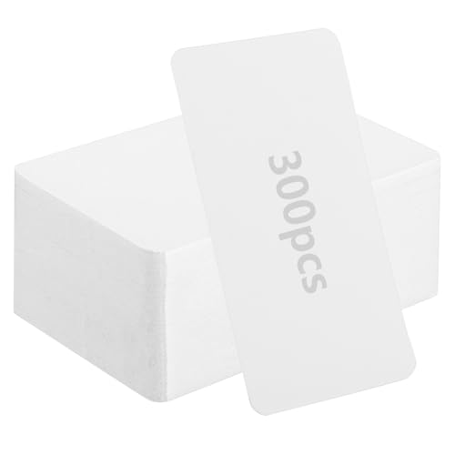 ASelected 300 Stück Papieren Karten 9 x 5,5 CM Blanko Spielkarten Visitenkarten Blanko 250g/m² Kraftpapier Karten Blätter Karteikarten Blanko für DIY Hochzeitseinladungen Danksagungskarten von ASelected
