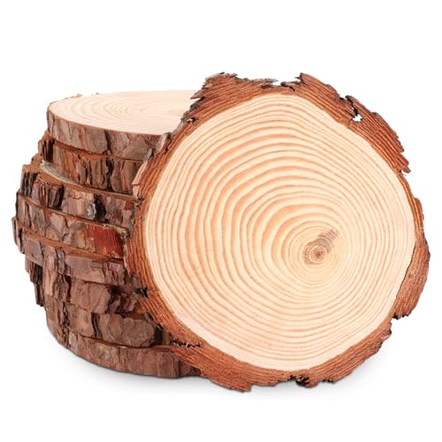ASelected 8 Stück Holzscheiben 16-17CM Baumscheiben Holzscheiben zum Basteln Holz Log Scheiben 1.5 CM Dick für DIY Basteln Hochzeit Mittelstücke Weihnachten Dekoration Holzscheibe.n ASelected 8 Stück Holzscheiben 16-17CM Baumscheiben Holzscheiben zum Basteln Holz Log Scheiben 1.5 CM Dick für DIY Basteln Hochzeit Mittelstücke Weihnachten Dekoration Holzscheibe.n von ASelected