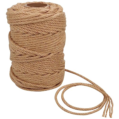 ASelected Juteschnur 50 m x 6 mm Sisal Kratzbaum Juteseil Sisalseil für Kratzer/Gartenbündelung, Reparatur von Kratzbaum ASelected Juteschnur 50 m x 6 mm Sisal Kratzbaum Juteseil Sisalseil für Kratzer/Gartenbündelung, Reparatur von Kratzbaum von ASelected