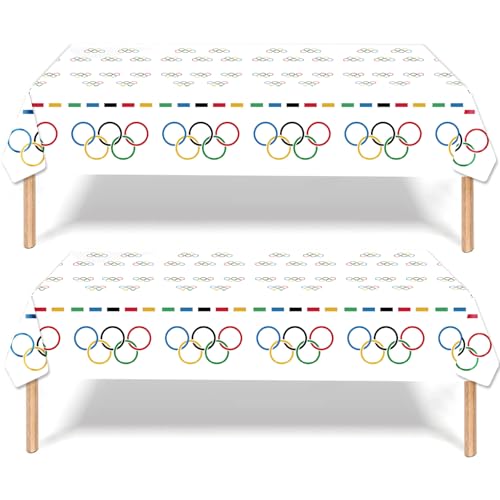 ATBEAMEN Olympische Sportgeschirr-Dekorationen für Mädchen und Jungen, Geburtstag, 137 x 274 cm, Sportspiel-Tischdecke, Olympische Spiel-Party-Tischdecken für Kinder, Athleten, Motto-Party, ATBEAMEN Olympische Sportgeschirr-Dekorationen für Mädchen und Jungen, Geburtstag, 137 x 274 cm, Sportspiel-Tischdecke, Olympische Spiel-Party-Tischdecken für Kinder, Athleten, Motto-Party, von ATBEAMEN