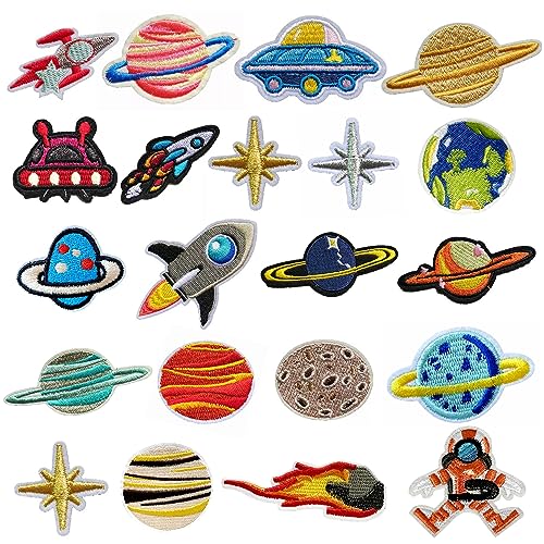21 Aufnäher Zum Aufbügeln, Kosmische Planeten-Astronauten-Aufnäher, Cartoon-Stoffaufkleber, Stickerei-Aufnäher Der Planet-Serie, Aufbügler Für Kinder, Geeignet Für Kleidung, Hosen 21 Aufnäher Zum Aufbügeln, Kosmische Planeten-Astronauten-Aufnäher, Cartoon-Stoffaufkleber, Stickerei-Aufnäher Der Planet-Serie, Aufbügler Für Kinder, Geeignet Für Kleidung, Hosen von ATBUSS