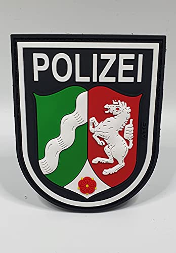 ATG Ärmelabzeichen POLIZEI NRW 3 D Rubber Patch (Farbig) von ATG Kriminaltechnik GmbH