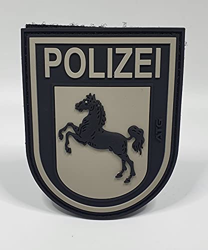 ATG Ärmelabzeichen Polizei Niedersachsen 3 D Rubber Patch BlackOps von ATG Kriminaltechnik GmbH