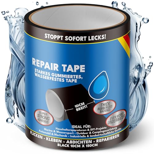 ATG® Wasserdichtes Klebeband Pool - Pool Flicken Klebeband wasserdicht 10x150cm - Wasserfestes Klebetape für Pool Zelt Rohre Luftmatratzen u.v.m. - Wasserdichtes Tape außen & innen von ATG