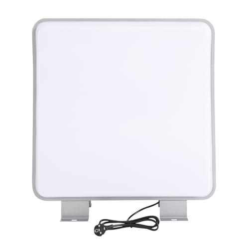 LED-Werbe-Lichtkasten Doppelseitige Lichtwerbetafel Quadratischer Wasserdichter Lichtwerbekasten,Acryl Aluminium Rahmen,mit 4 Halterungen, für Supermärkte, Schönheitssalons,Restaurants,60x60x14 cm von ATIVLB