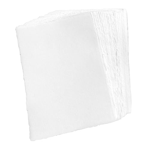 ATMWM 20 Stück 300GSM Büttenpapier, A4/28,5 x 19,6cm Büttenpapier Handgefertiges Weibes,Strukturiertes Papier Aus Recycelter Baumwolle,für Grubkarten DIY, Malerei, Schreibwaren, Anfänger ATMWM 20 Stück 300GSM Büttenpapier, A4/28,5 x 19,6cm Büttenpapier Handgefertiges Weibes,Strukturiertes Papier Aus Recycelter Baumwolle,für Grubkarten DIY, Malerei, Schreibwaren, Anfänger von ATMWM