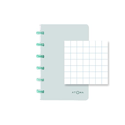 ATOMA Notebook Systeem | Smooth | A6 | blauw | geruit 5 mm von ATOMA